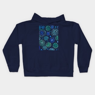 Abstract watercolor sparkles – turquoise Kids Hoodie